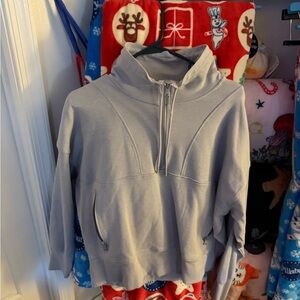 Old Navy Active Light Gray Zip-Up